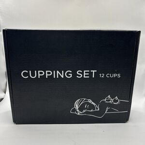 12 Cups Chinese Cupping Set Vacuum Suction Cups Open Box